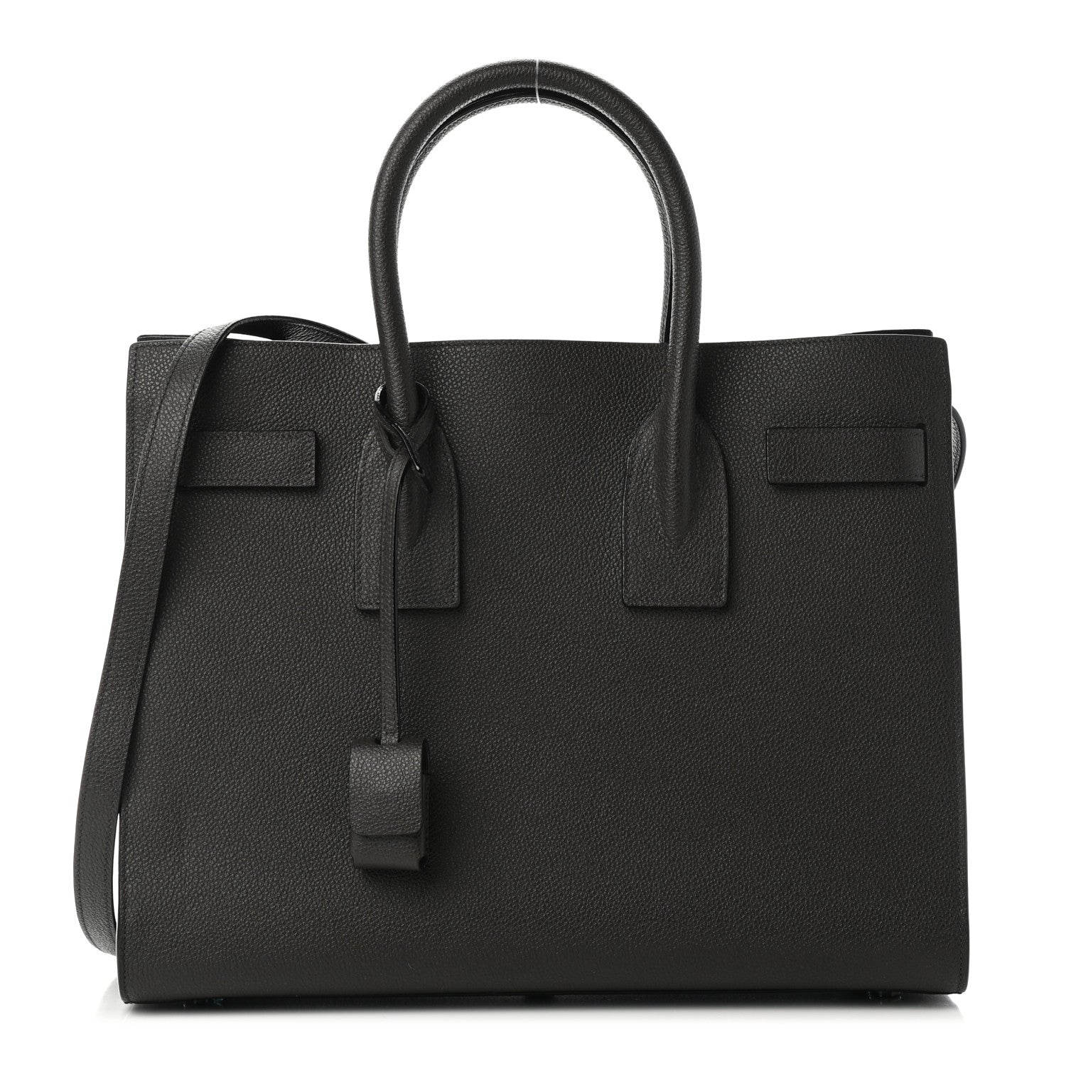 Saint Laurent Grained Calfskin Small Sac De Jour Black 1 of 9