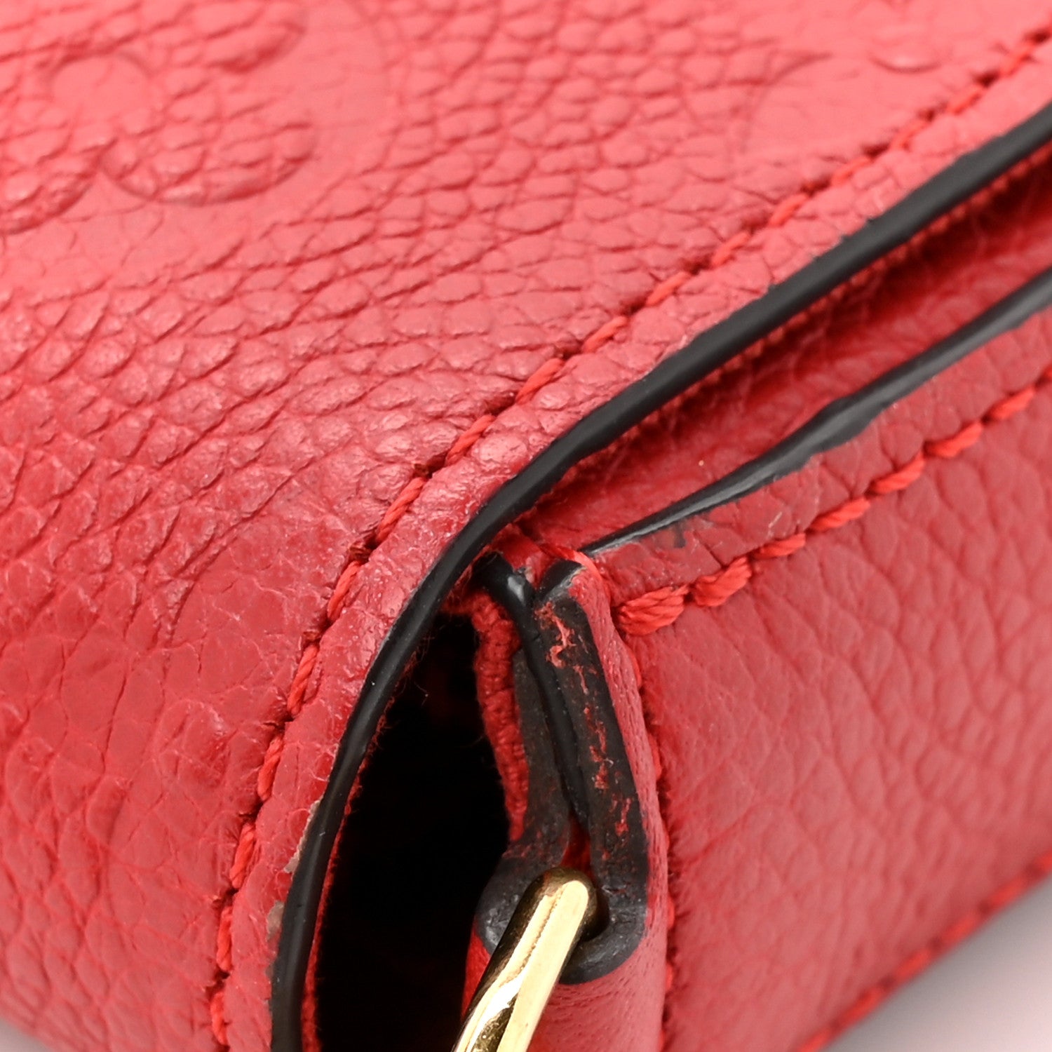 Louis Vuitton Empreinte Pochette Felicie Chain Wallet Scarlet 14 of 14