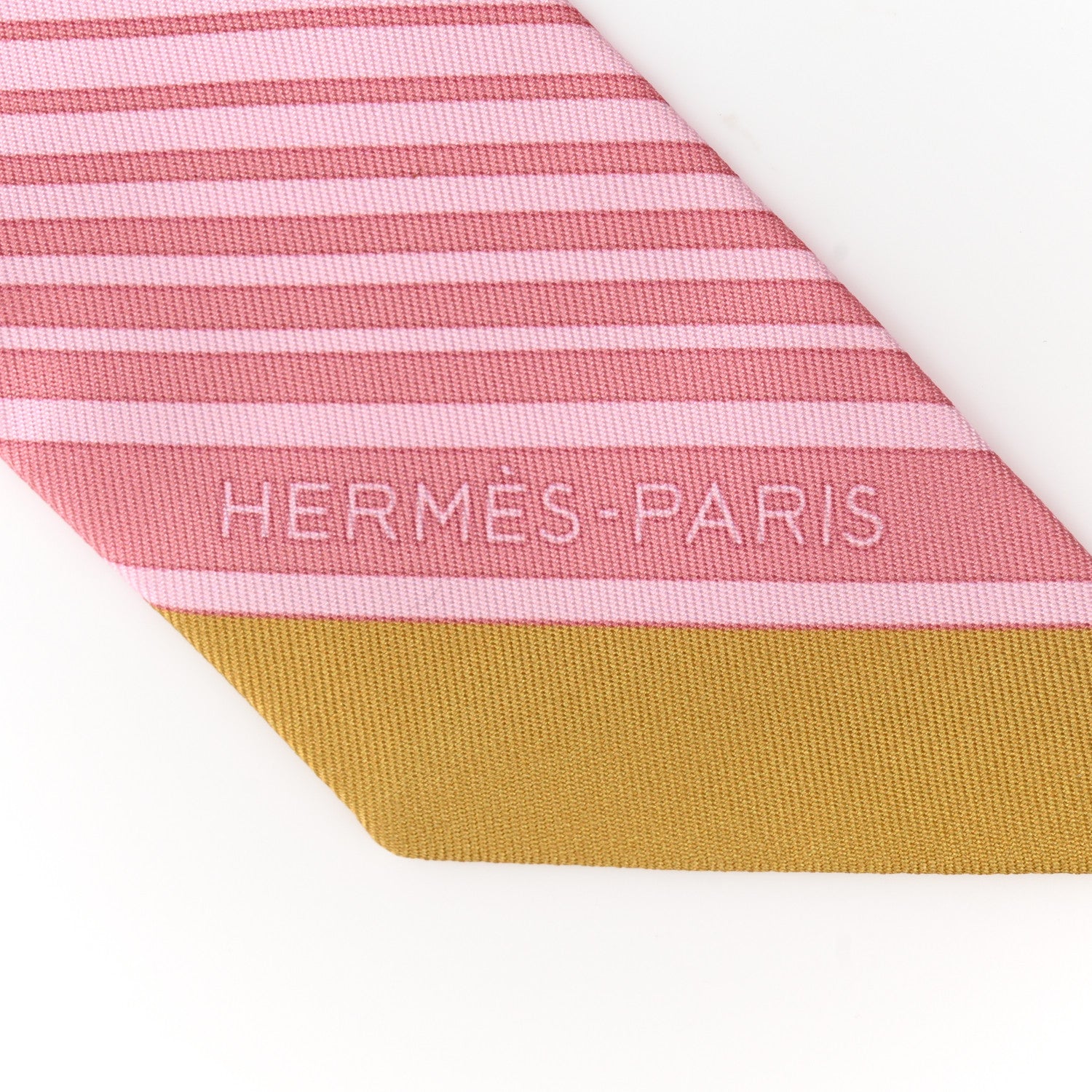 Hermes Silk Ex-Libris Twilly Rose Pale Vert Ocre 2 of 4
