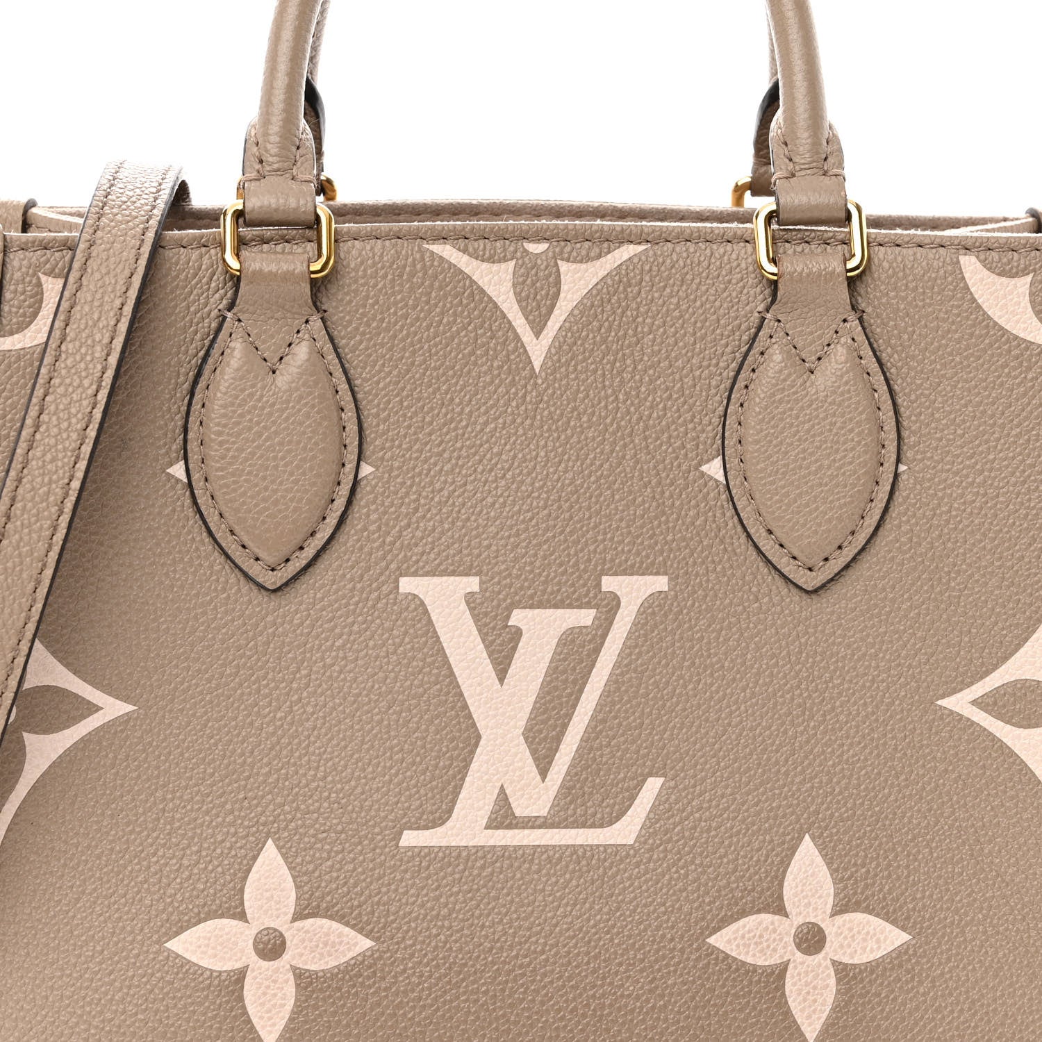 Louis Vuitton Empreinte Monogram Giant Onthego PM Tourterelle Creme 7 of 9