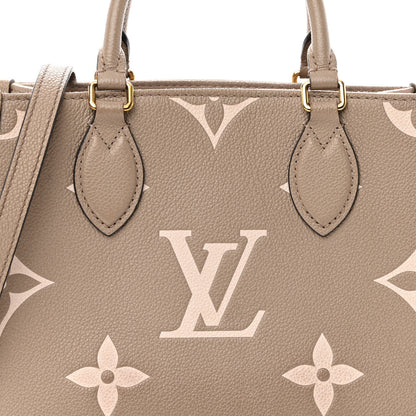 Louis Vuitton Empreinte Monogram Giant Onthego PM Tourterelle Creme 7 of 9