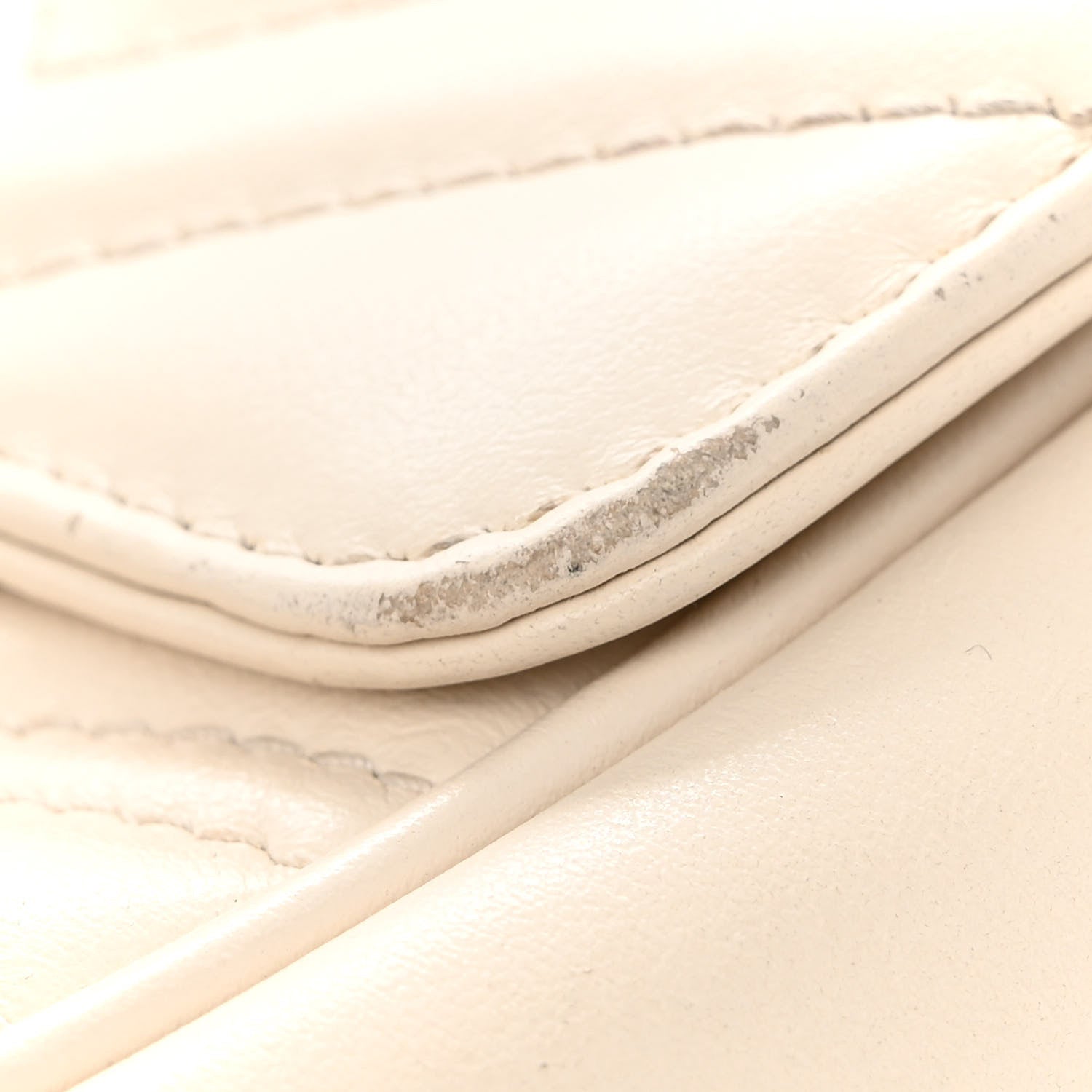 Gucci Calfskin Matelasse Mini GG Marmont Shoulder Bag White 13 of 17