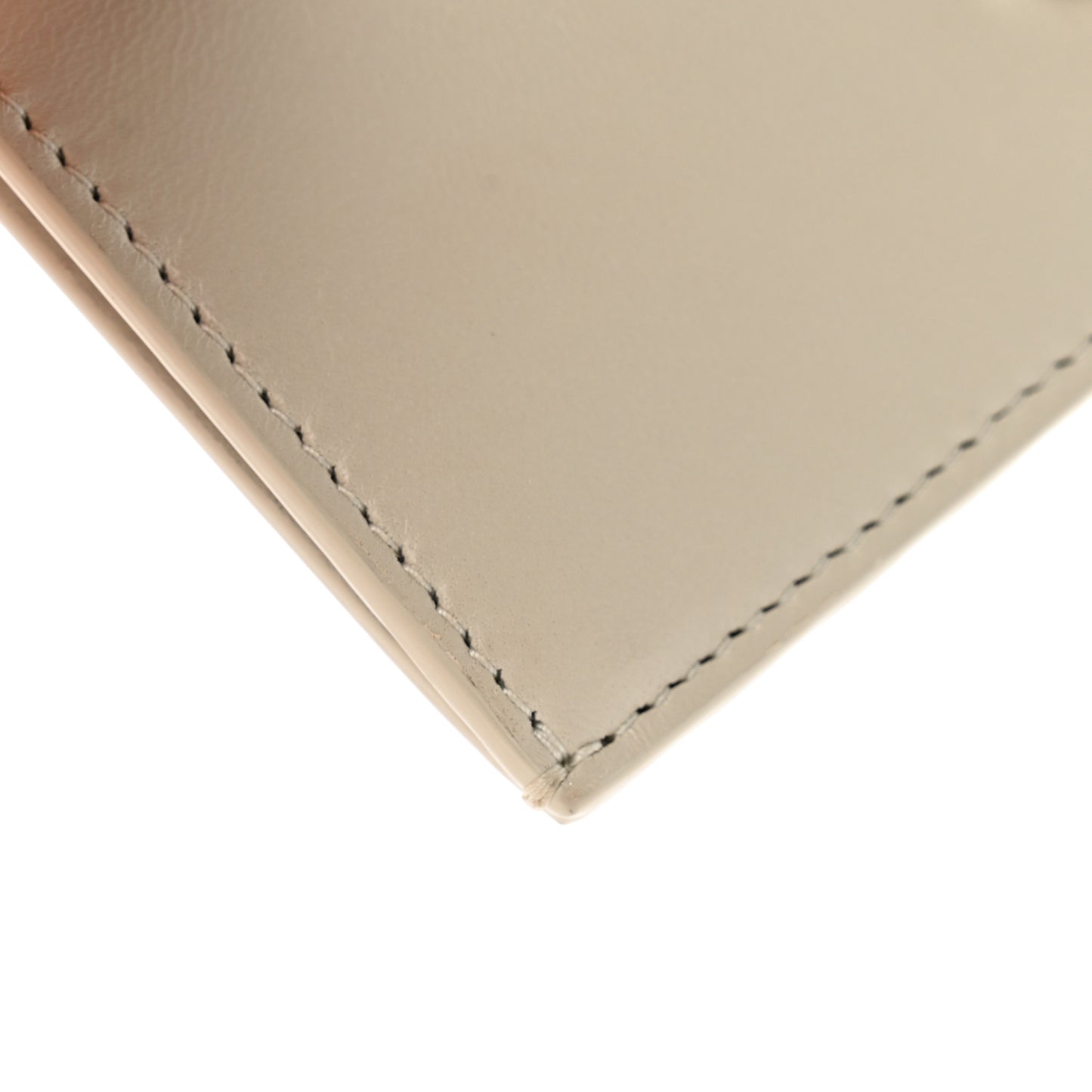 Calfskin Monogram Fragments Zippered Card Case Crema Soft