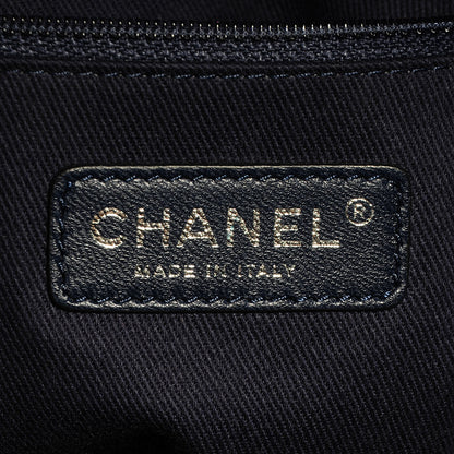 Chanel Toile Small Deauville Tote Denim Blue 6 of 9