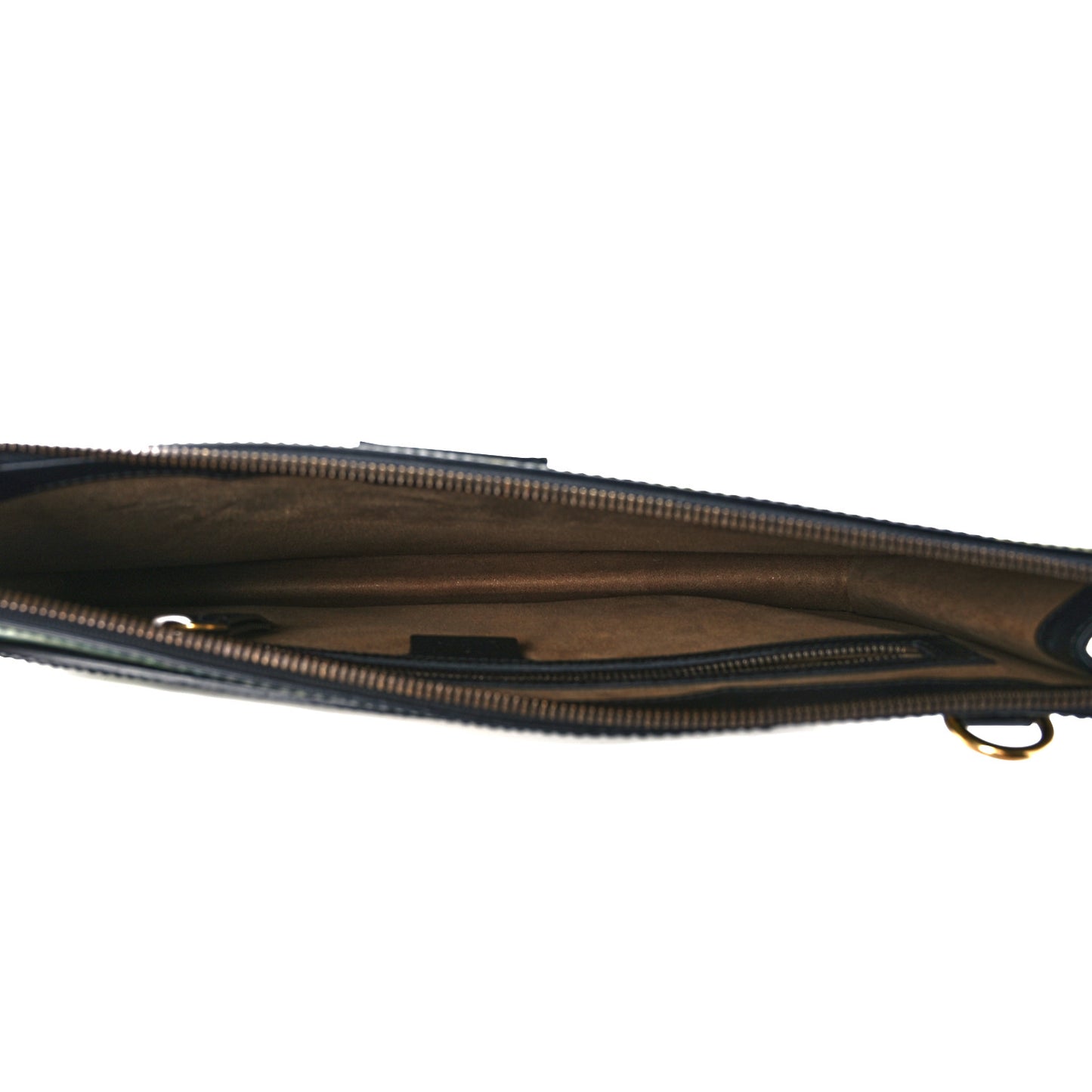 Calfskin Tropical Print Messenger Black