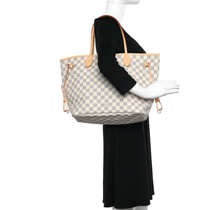 Louis Vuitton Damier Azur Neo Neverfull MM Rose Ballerine 2 of 10