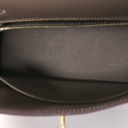 Hermes Togo Kelly Retourne 25 Etoupe 5 of 11
