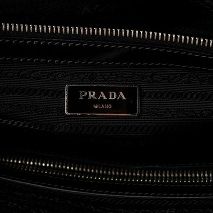 Prada Spazzolato Large Zip Around Briefcase Black 6 of 10