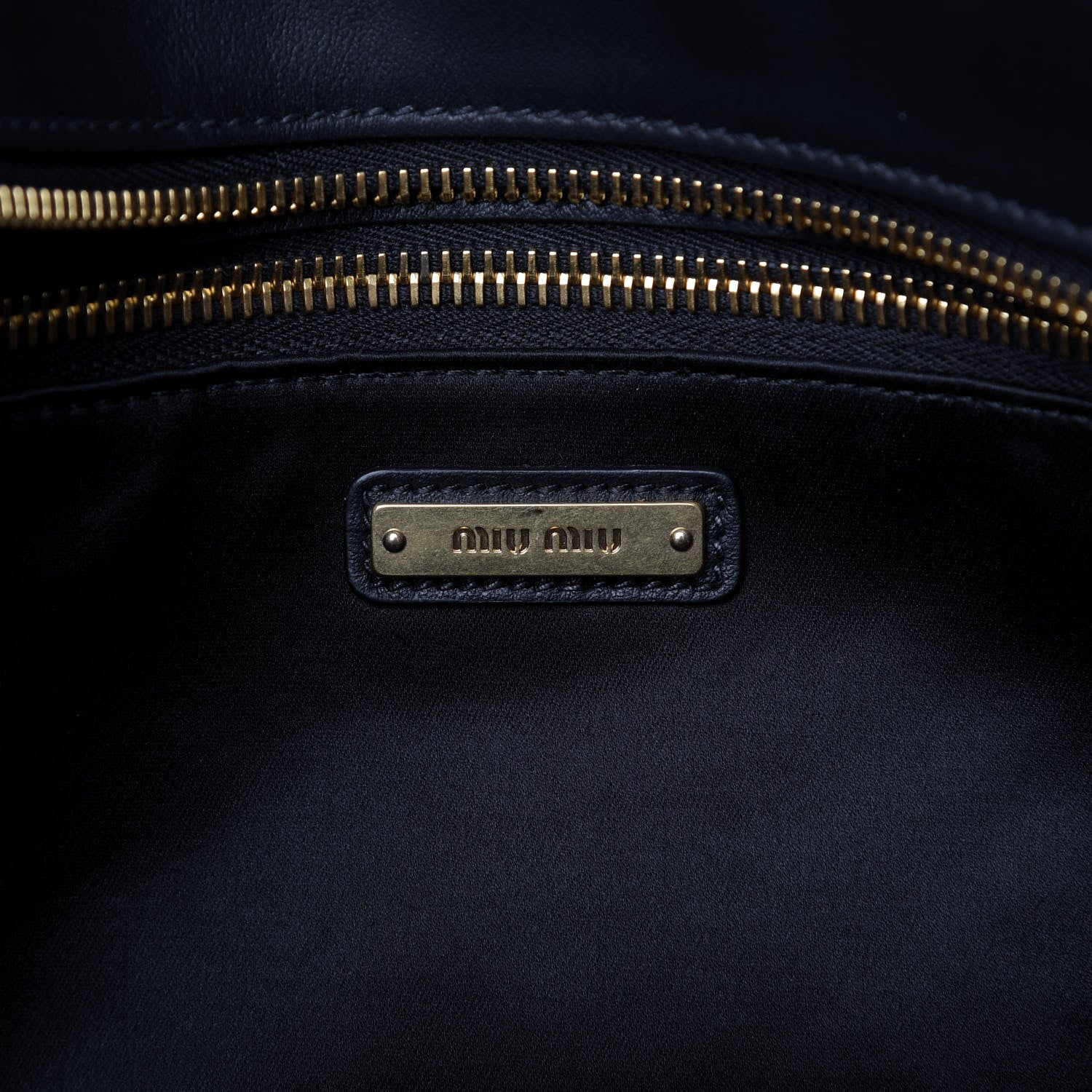 Miu Miu Vitello Soft Calfskin Tote Black 8 of 8