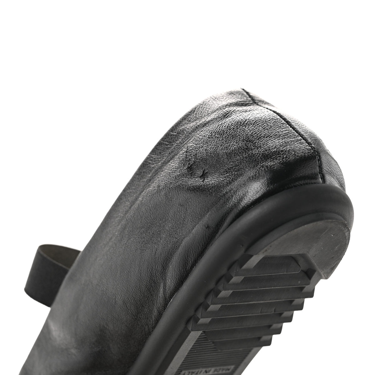 Lambskin Cap Toe CC Mary Jane Flats 39.5 Black