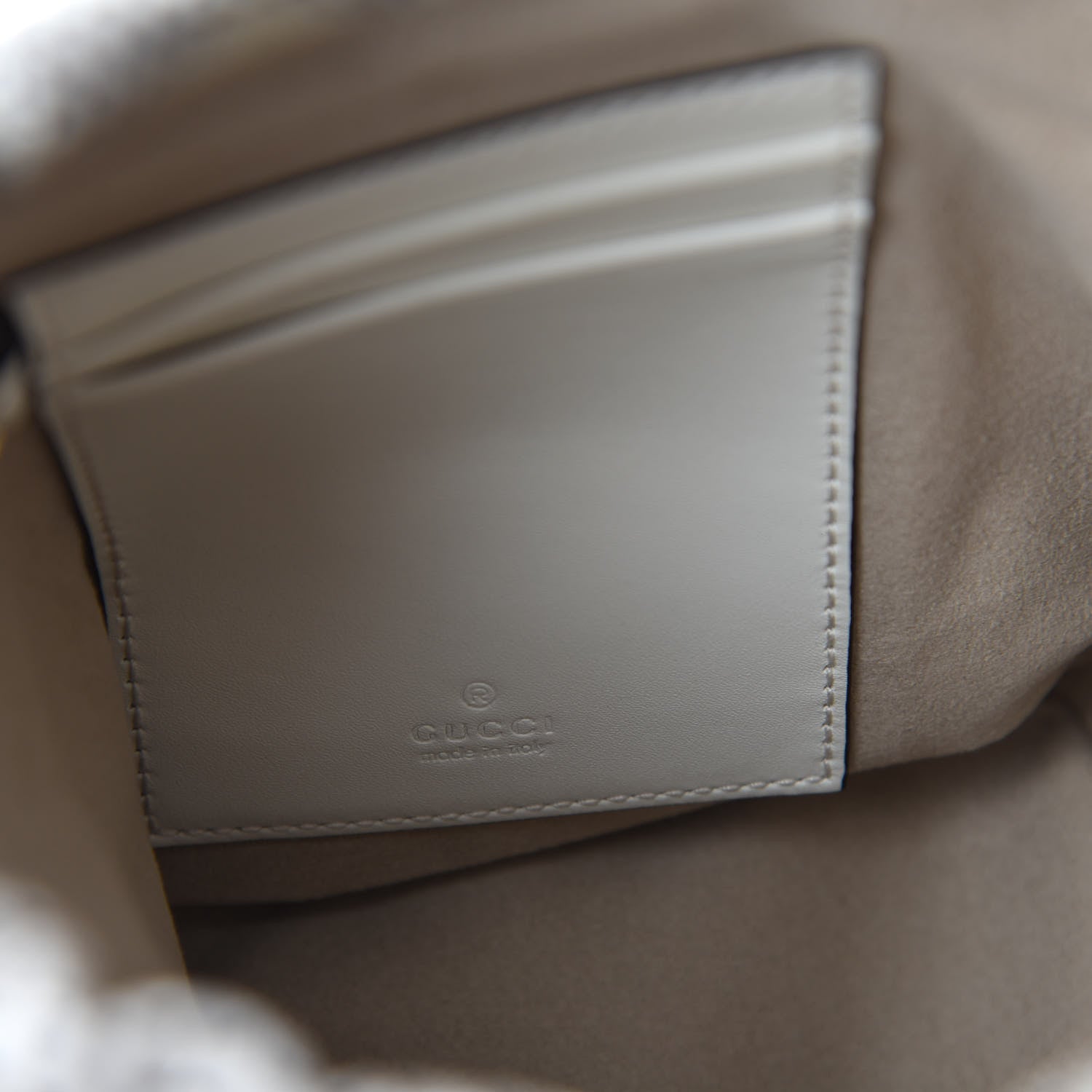 Gucci Snakeskin Mini Zumi Bucket Bag Grey 8 of 11