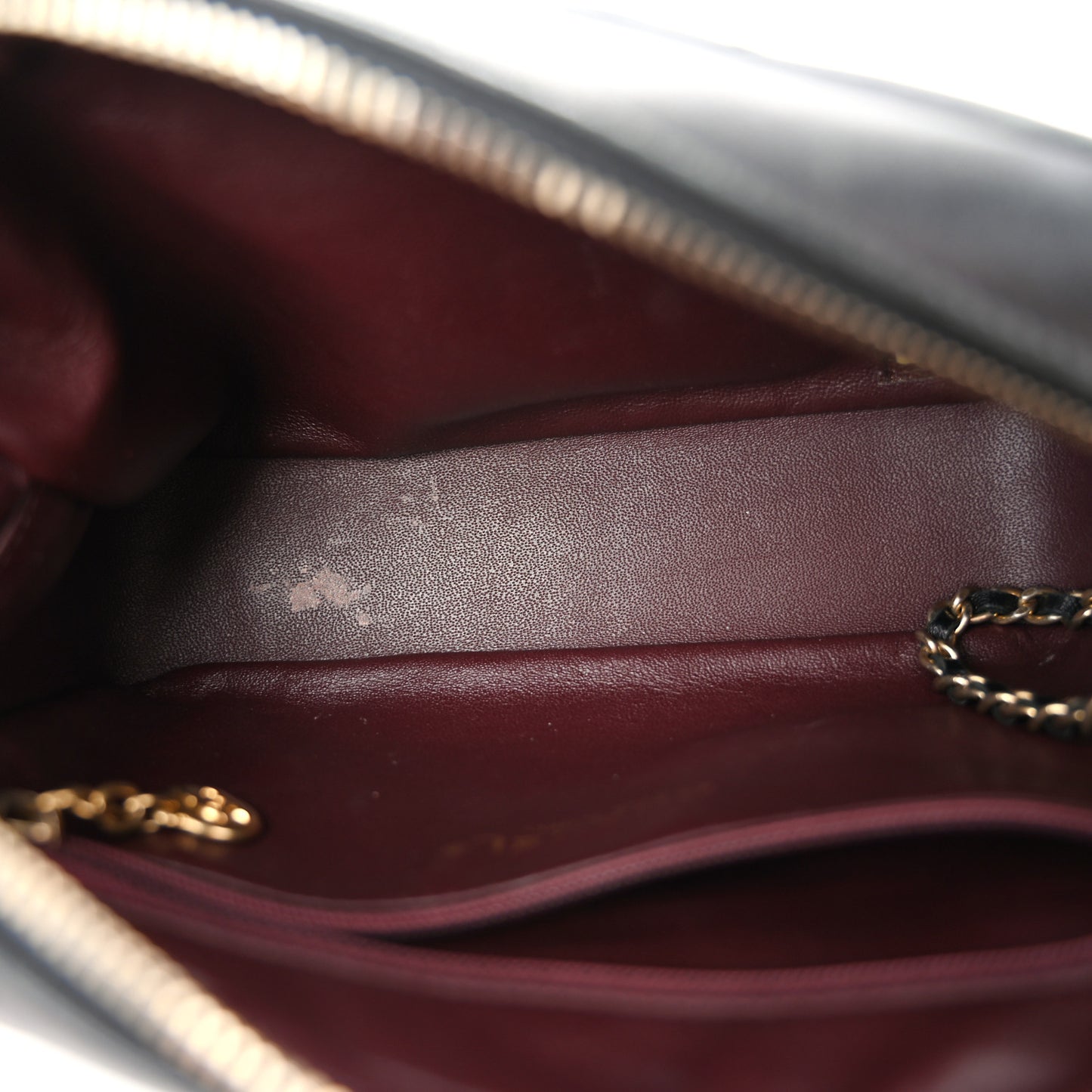 Lambskin Quilted Small Diamond CC Camera Case Black