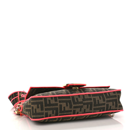 Fendi Fabric Jacquard FF 1974 Baguette Tobacco Moro Fuxia Fluo 4 of 8