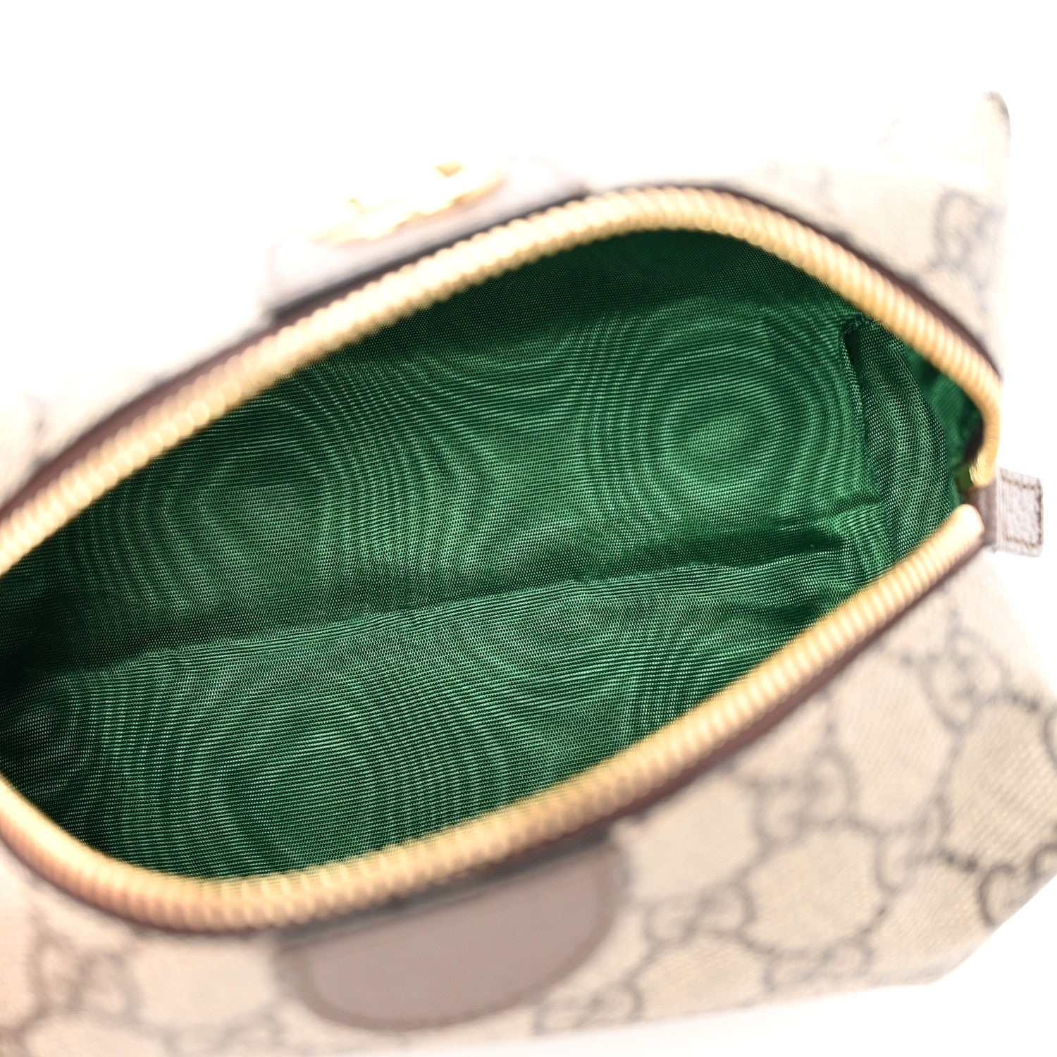 Gucci Soft GG Supreme Monogram Calfskin Medium Ophidia Cosmetic Case Beige Ebony New Acero 5 of 8