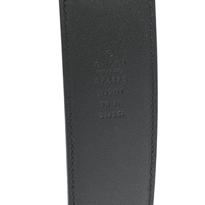 Gucci Textured Dollar Calfskin 40mm Belt 90 36 Black 3 of 5