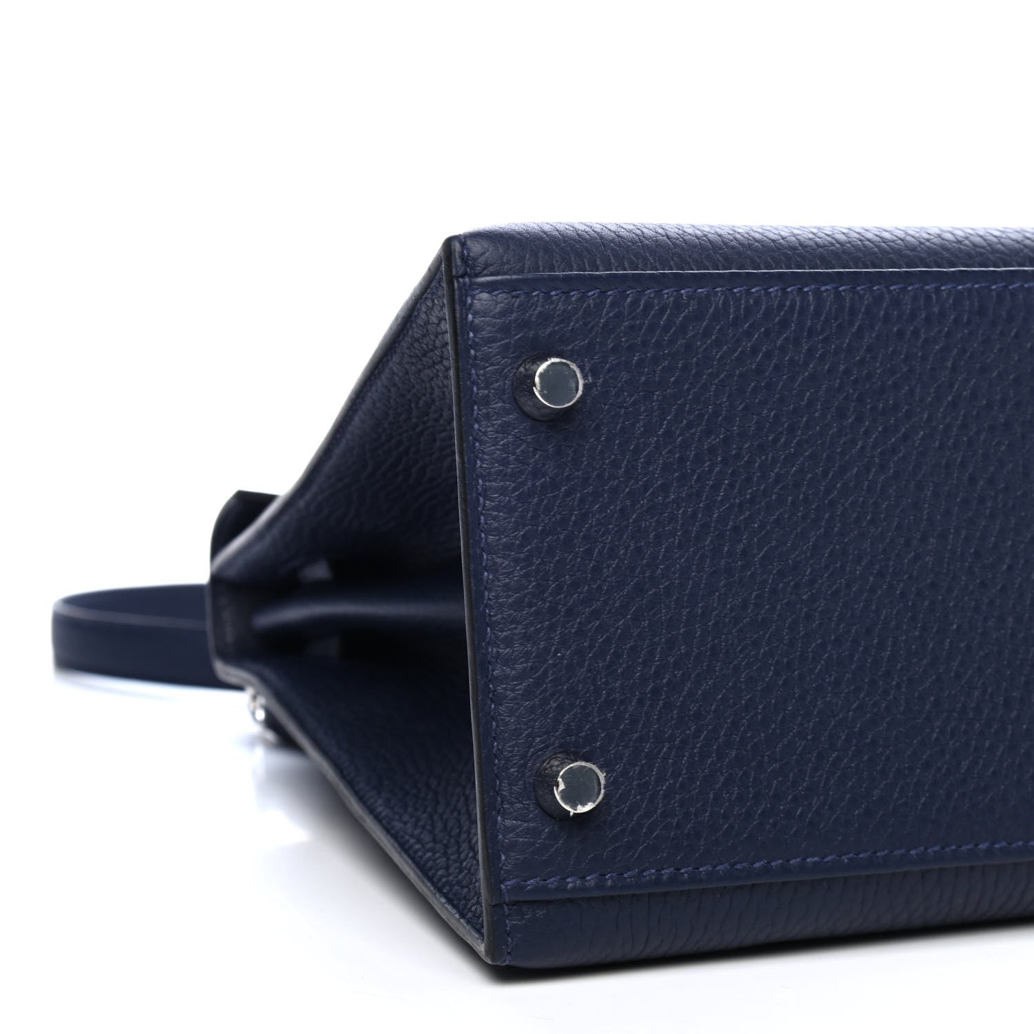 Hermes Togo Kellygraphie Lettre R Kelly Sellier 28 Bleu Nuit Bleu Brighton Terre Battue 7 of 8