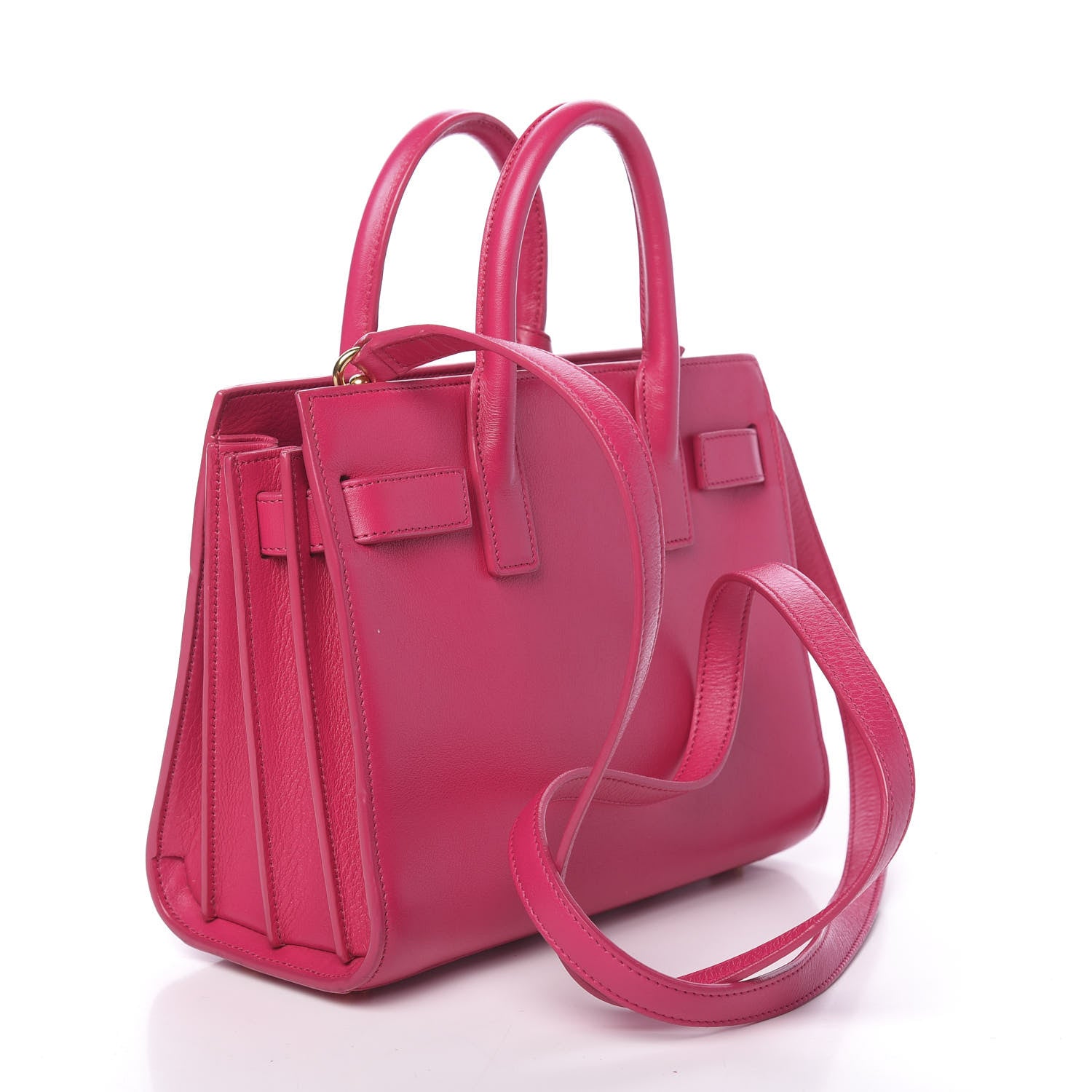 Saint Laurent Calfskin Nano Sac De Jour Bubblegum 4 of 13