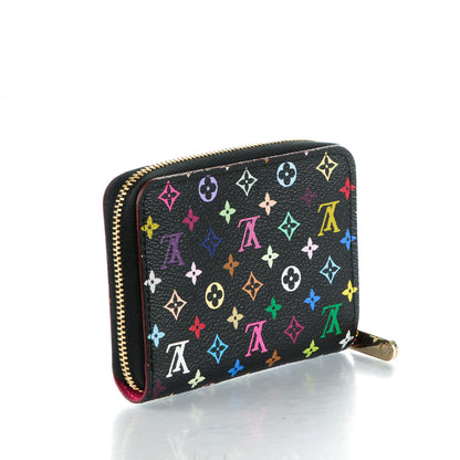 Louis Vuitton Monogram Multicolor Zippy Coin Purse Black Grenade 3 of 7