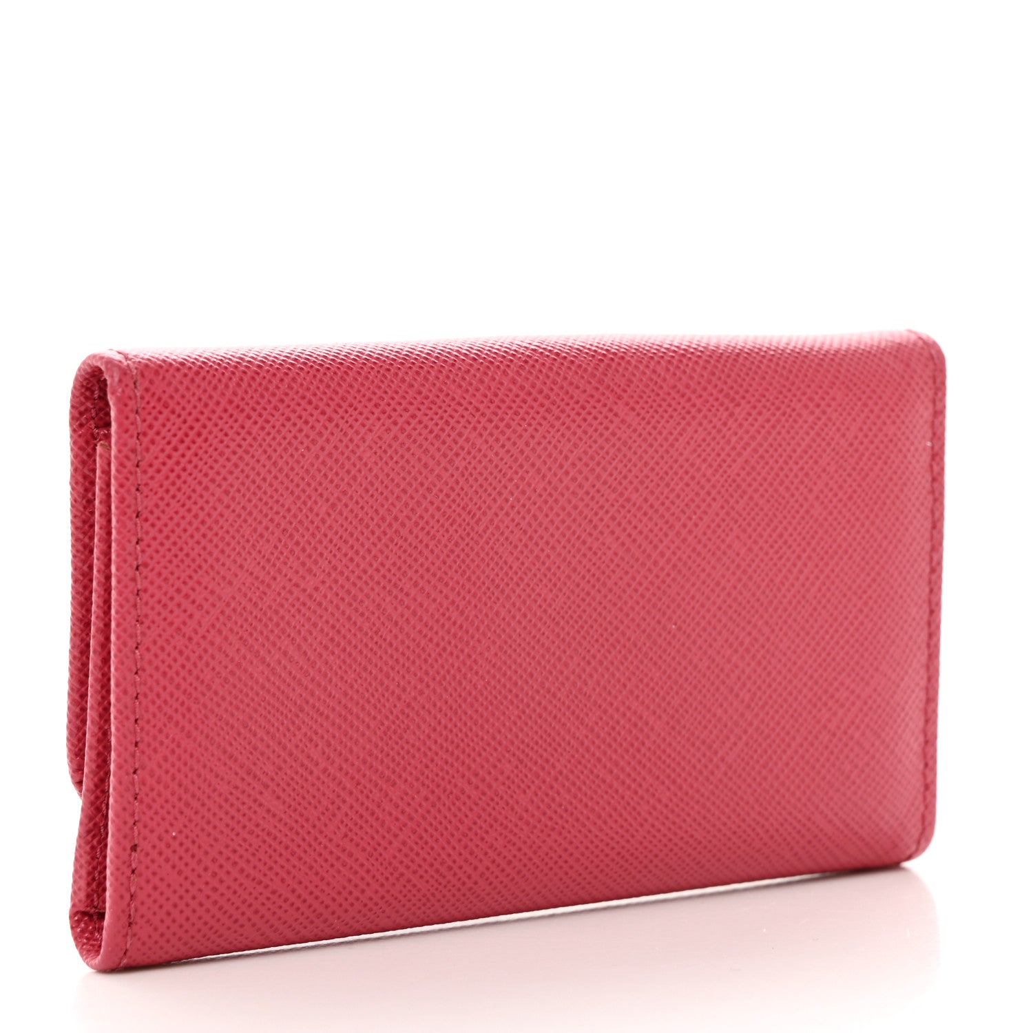 Prada Saffiano Fiocco Bow Metal 6 Key Holder Peonia 3 of 8