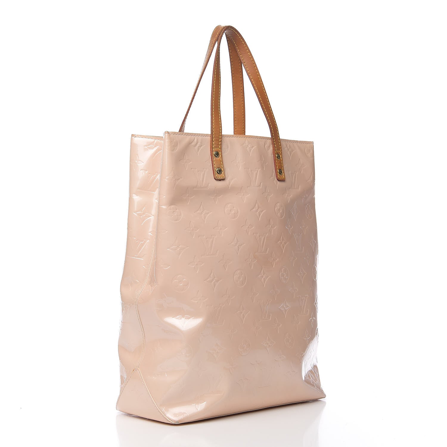 Louis Vuitton Vernis Reade MM Marshmallow 2 of 11