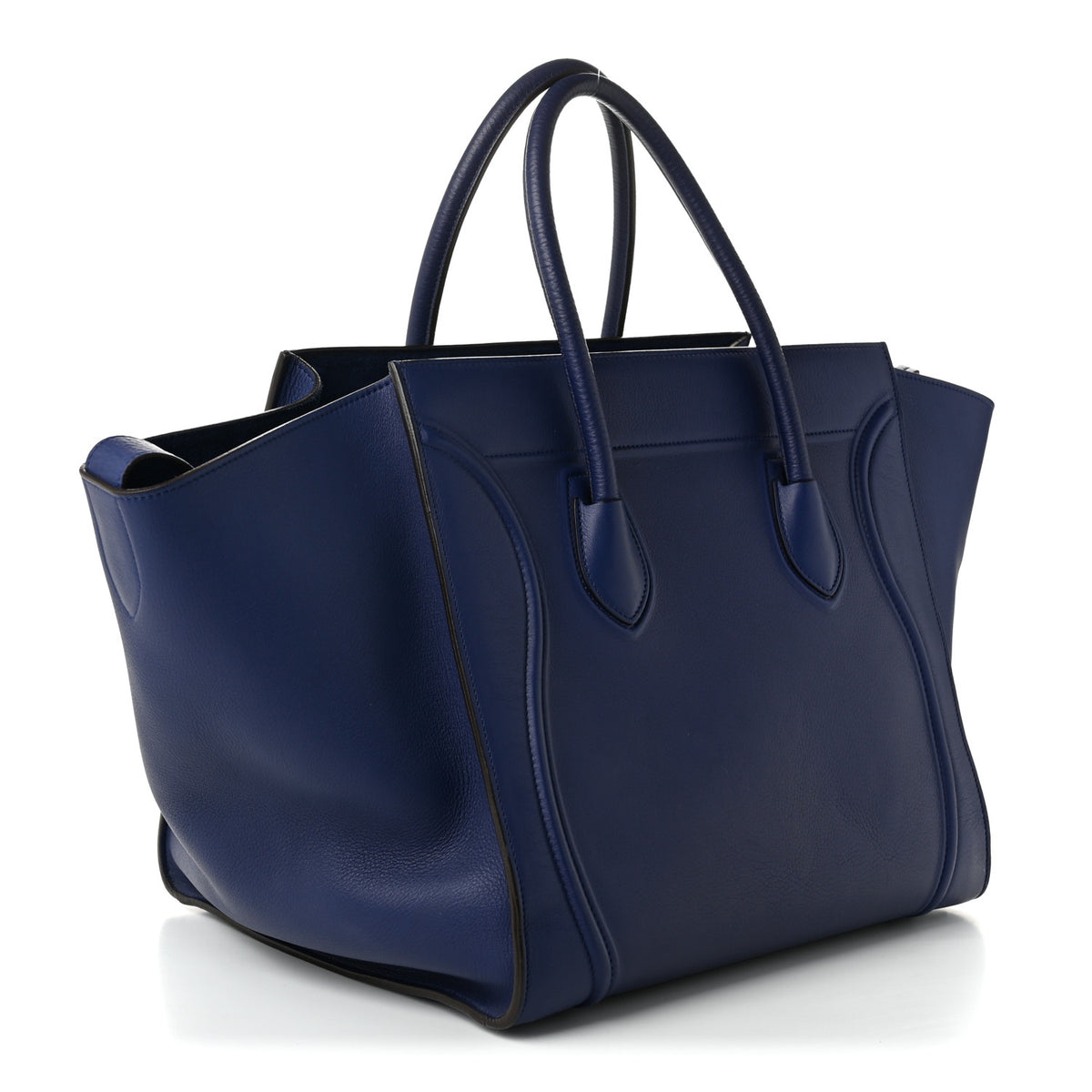 Grained Calfskin Medium Phantom Luggage Indigo