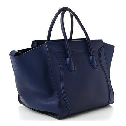 Celine Grained Calfskin Medium Phantom Luggage Indigo 3 of 11