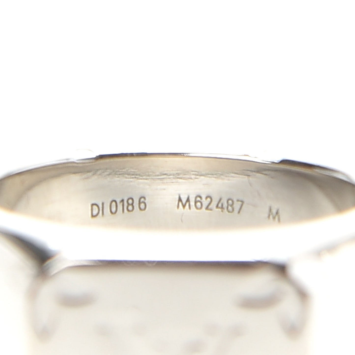 Monogram Signet Ring M Silver