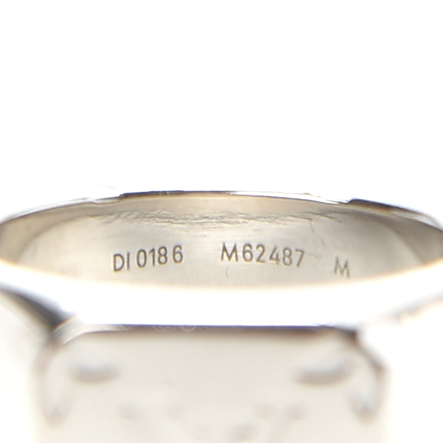Louis Vuitton Monogram Signet Ring M Silver 6 of 7