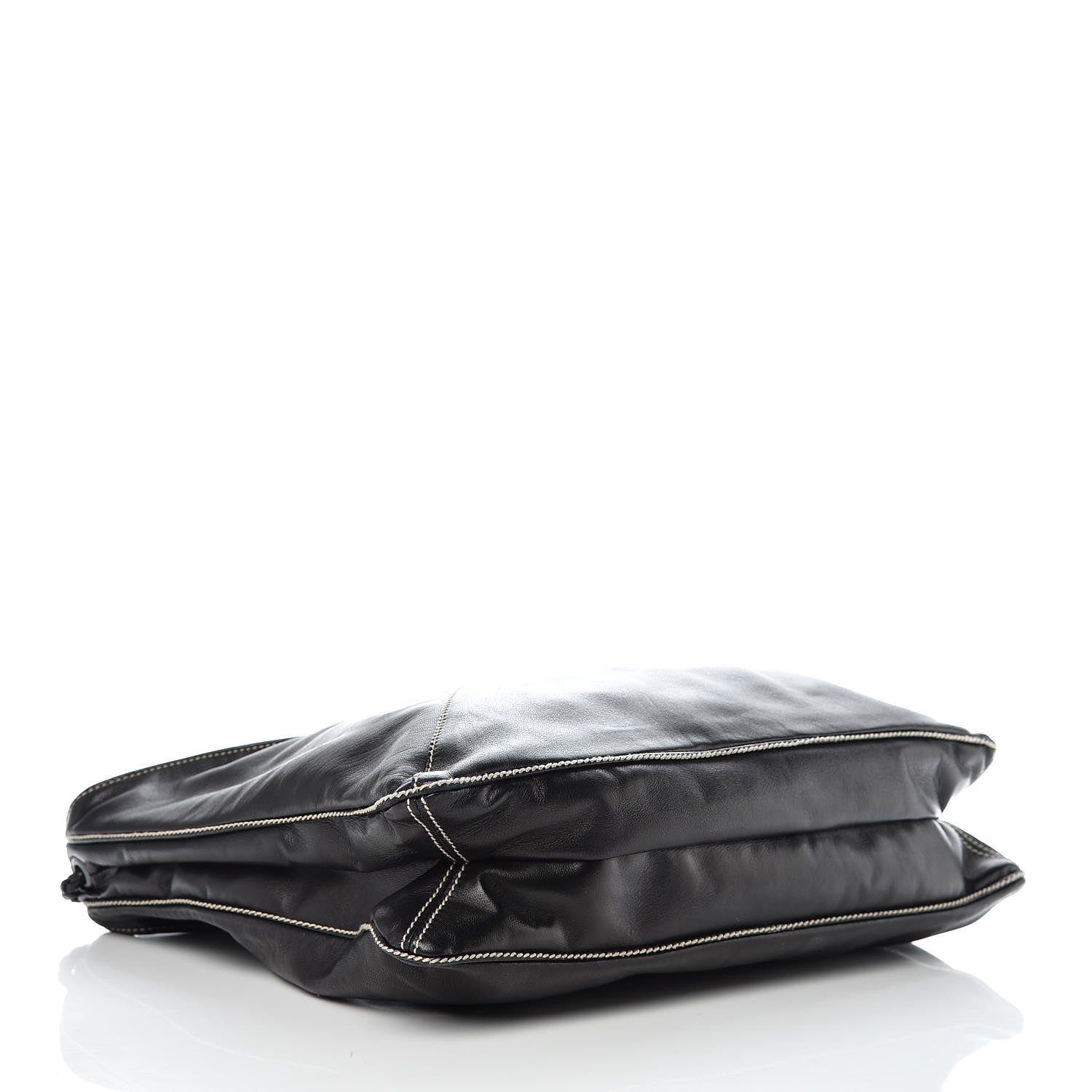 Bottega Veneta Smooth Lambskin Braided Hobo Black 4 of 12