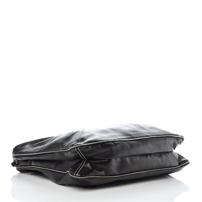 Bottega Veneta Smooth Lambskin Braided Hobo Black 4 of 12