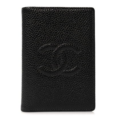 Chanel Caviar Timeless CC Card Holder Wallet Black 1 of 9