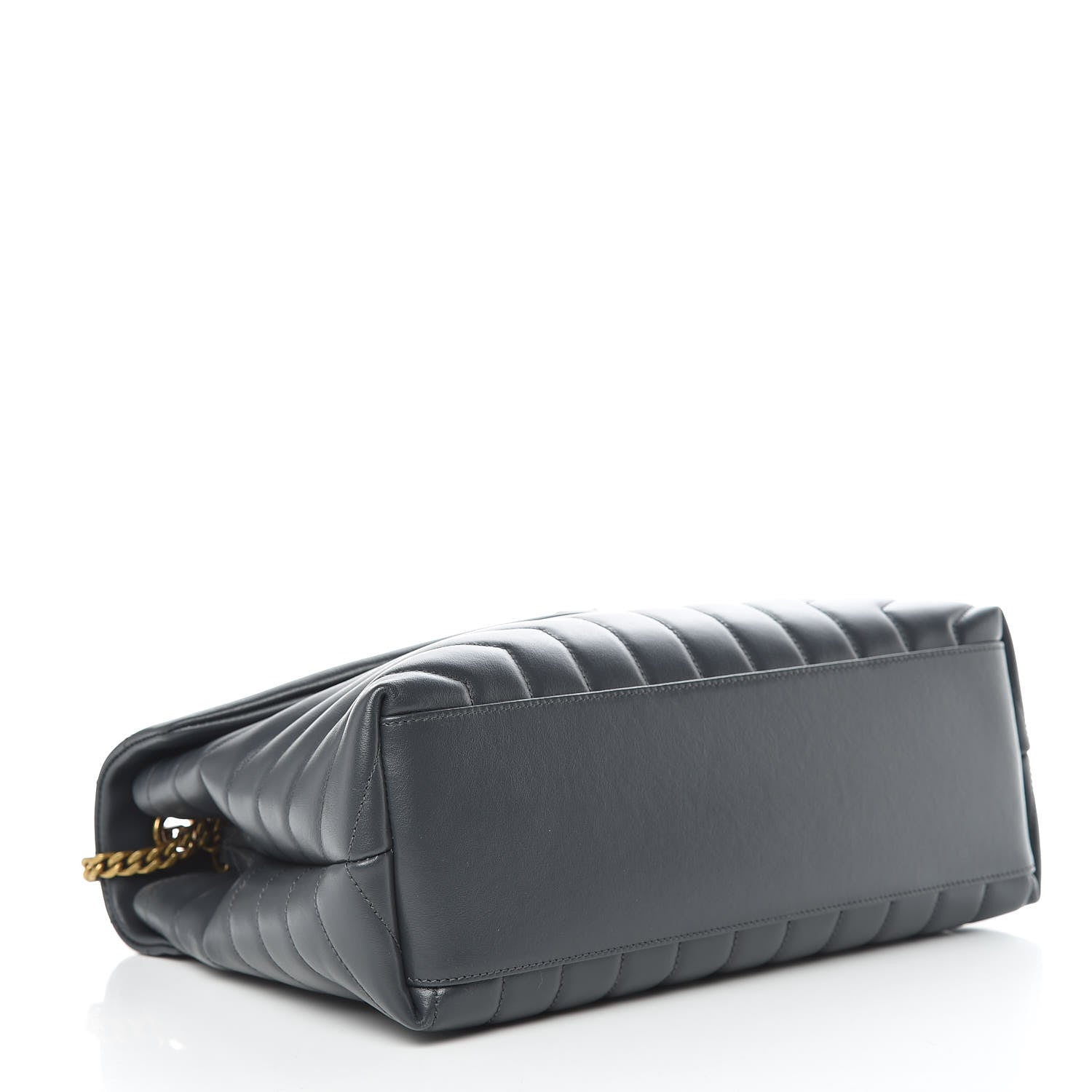 Saint Laurent Calfskin Y Quilted Monogram Medium Loulou Chain Satchel Asphalt 4 of 11