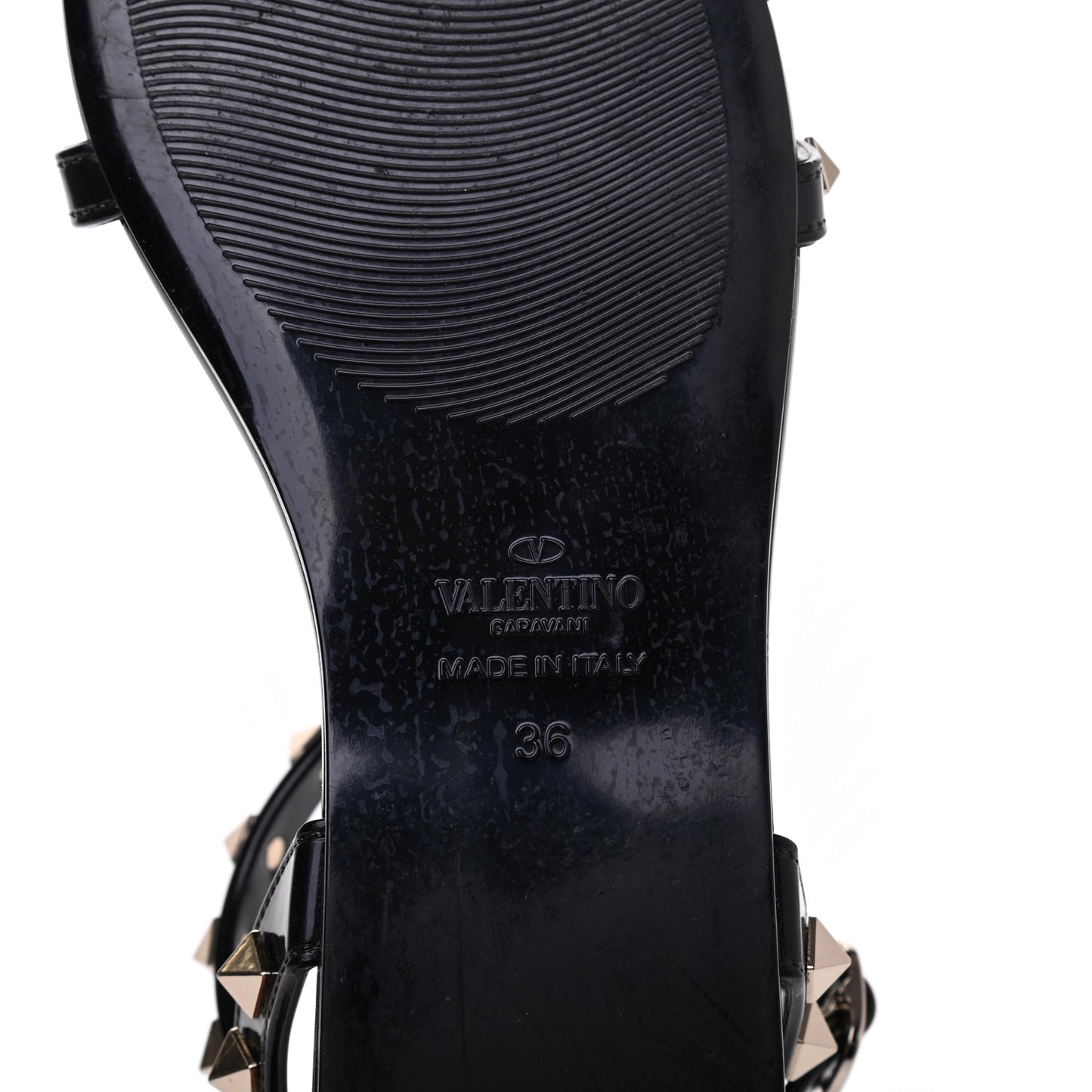 PVC Jelly Rockstud Caged Sandals 36 Black
