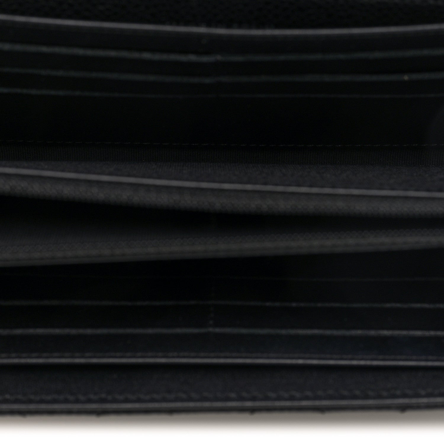 Chanel Caviar Quilted Large Gusset Flap Wallet Black 5 of 7
