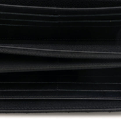 Chanel Caviar Quilted Large Gusset Flap Wallet Black 5 of 7