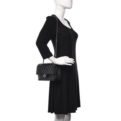 Chanel Caviar Quilted Medium Double Flap Black 2 of 10