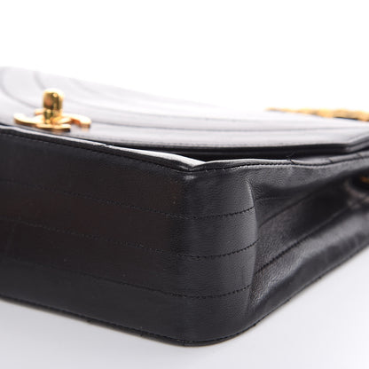 Chanel Lambskin Ribbon Quilted Small Single Flap Black 10 of 16