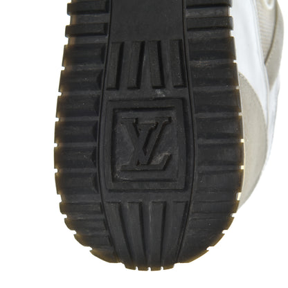 Louis Vuitton Suede Reverse Monogram Run Away Sneakers 37 White 7 of 24