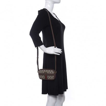 Gucci GG Supreme Monogram Web Mini Ophidia GG Bag Brown 2 of 11