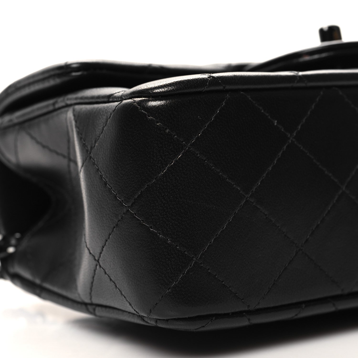 Chanel Lambskin Quilted Mini Top Handle Rectangular Flap So Black 9 of 11