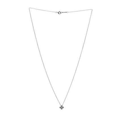 Tiffany Platinum Diamond .10ctw Flower Pendant Necklace 3 of 6