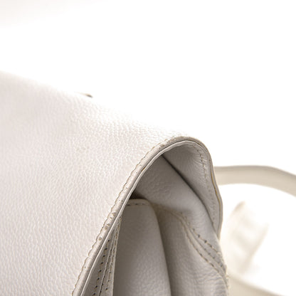Chanel Caviar CC Backpack White 12 of 14