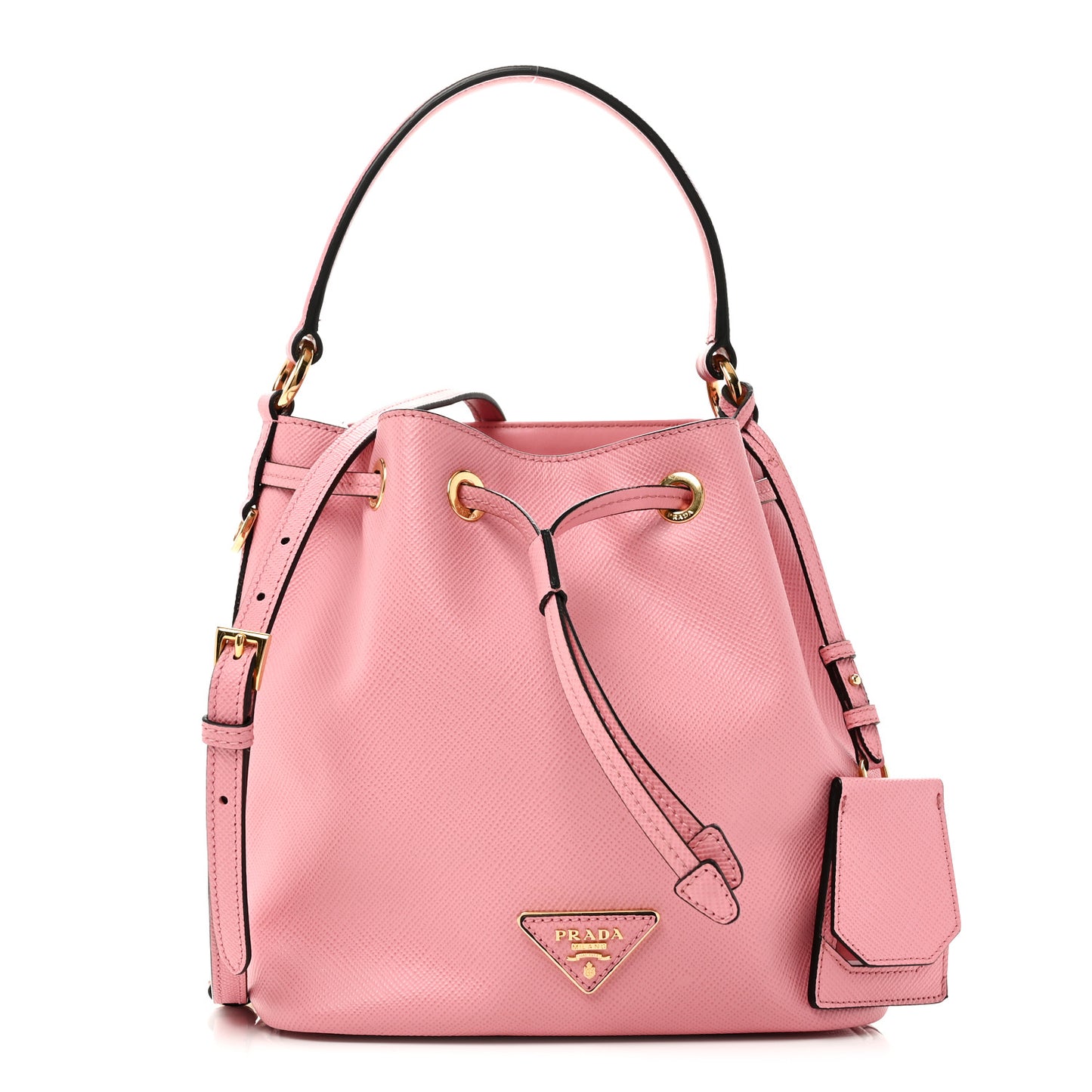 Saffiano Cuir Bucket Bag Petalo