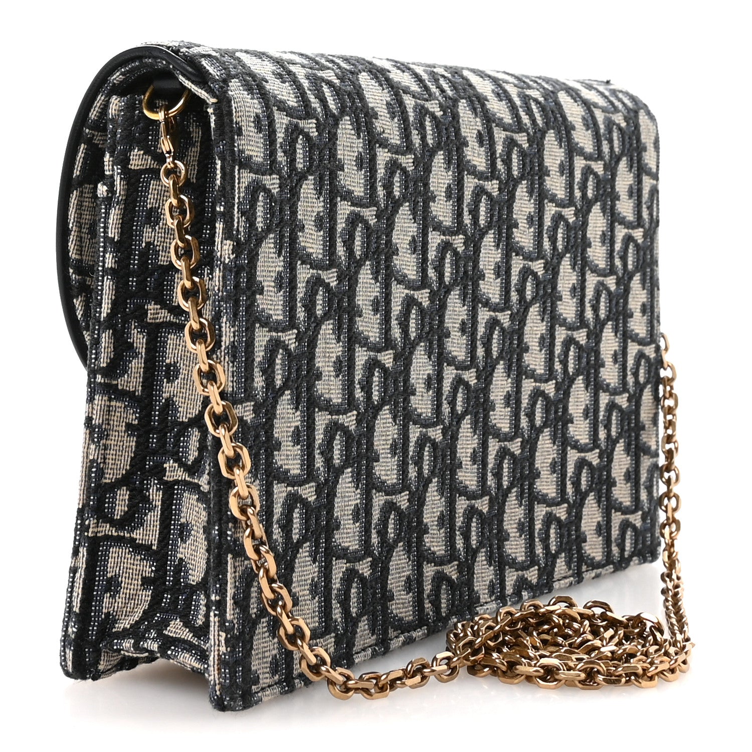 Christian Dior Oblique Saddle Chain Pouch Blue 1860000 – FASHIONPHILE