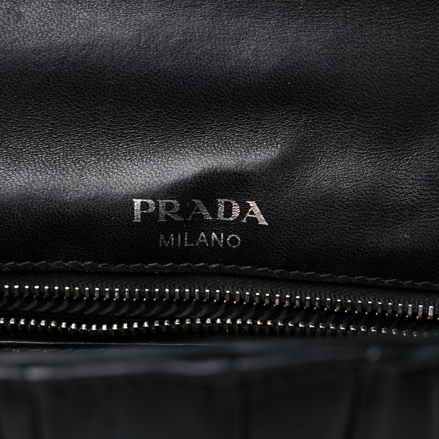 Nappa Gaufre Small Chain Flap Shoulder Bag Black