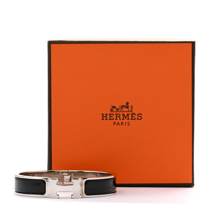 Hermes Enamel Narrow Clic Clac H Bracelet PM Black 5 of 5