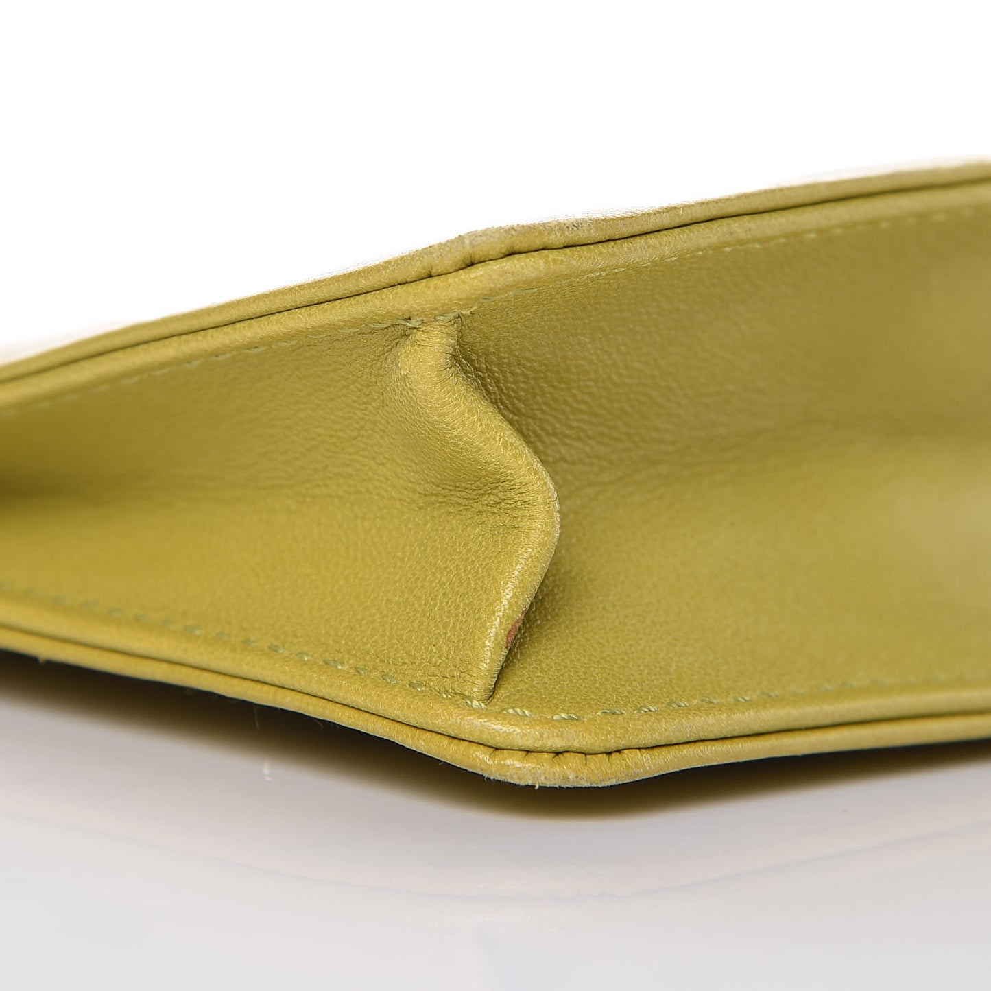 Lambskin Precious Symbols Pochette Chartreuse