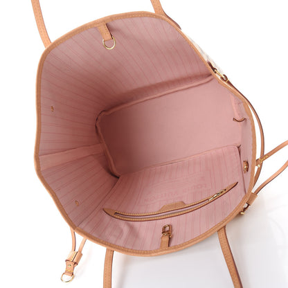 Louis Vuitton Damier Azur Neo Neverfull MM Rose Ballerine 5 of 20