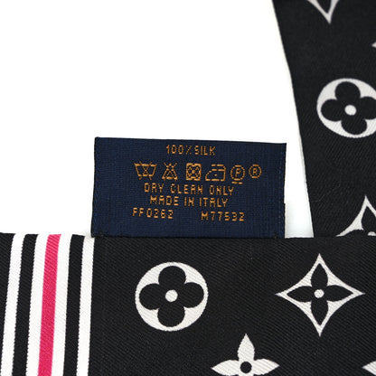 Louis Vuitton Silk Monogram Marbles Bandeau Midnight Fuchsia 4 of 4