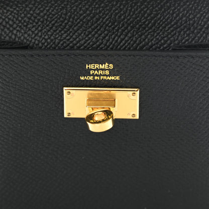 Hermes Epsom Kelly Pocket Compact Wallet Black 6 of 10